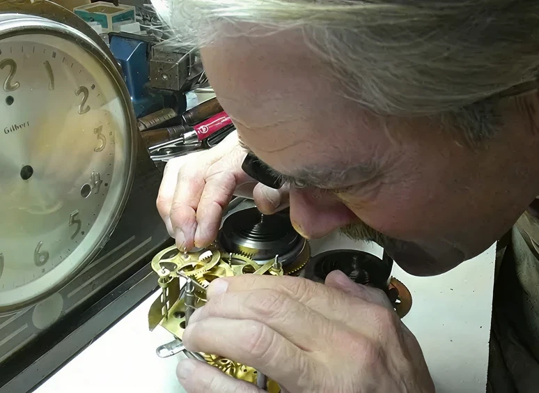 Clock repair in progress