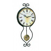 Vintage wall clock with pendulum